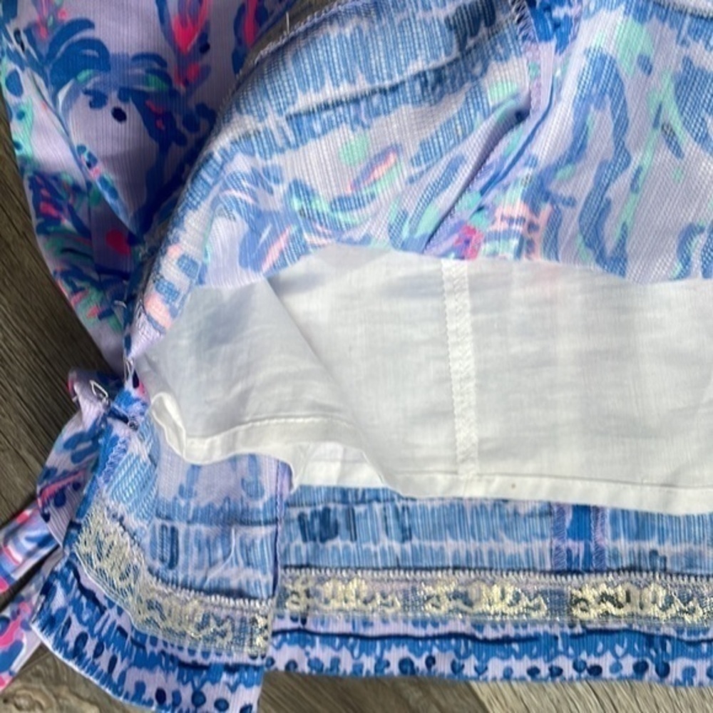 Lilly Pulitzer dress sundress light lilac size 2 animal themed - Picture 10 of 12